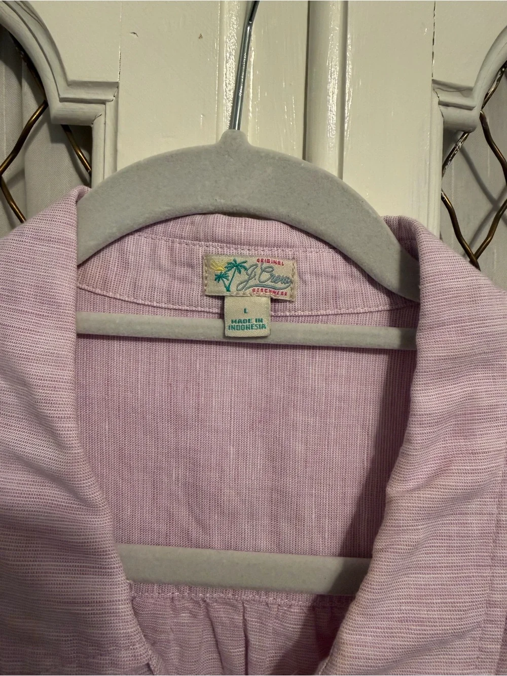 J. Crew Light Pink women’s linen cover up